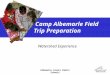 Albemarle County Public Schools Camp Albemarle Field Trip Preparation Watershed Experience