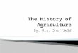By: Mrs. Sheffield.  Identify the scope of agriculture and its effect upon society.  Discuss significant historical agricultural developments.  Identify