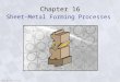 Copyright Prentice-Hall Chapter 16 Sheet-Metal Forming Processes