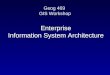 Enterprise Information System Architecture Geog 469 GIS Workshop