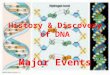 History & Discovery of DNA Major Events. I) Are genes made up of DNA or proteins? A) Mendel’s work brings about a new way of looking at inheritance