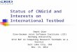 Status of CNGrid and Interests on International Testbed Depei Qian Sino-German Joint Software Institute (JSI) Beihang University SC12 BoF on Computing