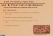 Making things appear and disappear like a magician Kuali University: Apply Now Lab 4: Progressive Disclosure Lab Objectives  We’ll cover Progressive Disclosures