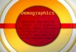 Demographics Because the United States is a diverse nation, there are many different political beliefs and behaviors in the United States