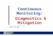 Continuous Monitoring: Diagnostics & Mitigation john.streufert@hq.dhs.gov October 24, 2012