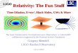 LIGO-G1200075 Gregory Mendell LIGO Hanford Observatory Relativity: The Fun Stuff Time Dilation, E=mc 2, Black Holes, GWs & More The Laser Interferometer