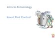 Intro to EntomologyIntro to Entomology Insect Pest Control
