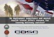 Do deployment experience and mental health status affect reasons for leaving military service?
