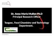 Dr. Anne Maria Mullen Ph.D Principal Research Officer Teagasc, Food Chemistry and Technology Department