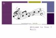 + Welcome to Year 7 Music. + Contents What we will be learning in Music Criteria A – Knowledge and Understanding Criteria B – Application (Performance)