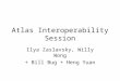 Atlas Interoperability Session Ilya Zaslavsky, Willy Wong + Bill Bug + Heng Yuan