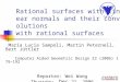 Rational surfaces with linear normals and their convolutions with rational surfaces Maria Lucia Sampoli, Martin Peternell, Bert J ü ttler Computer Aided