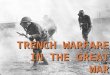 TRENCH WARFARE IN THE GREAT WAR. **WW I began in Europe in 1914 and lasted until 1918. The United States did not enter the war until 1917.** Neutrality-isolationism