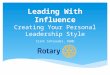 Leading With Influence Creating Your Personal Leadership Style Clint Schroeder, DGND