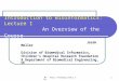 JM -  1 Introduction to Bioinformatics: Lecture I An Overview of the Course Jarek Meller Jarek Meller Division of Biomedical Informatics,