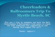 This was a trip to remember and both the Mott Cheerleaders & Ballroomers Club wants to thank the CLEF Committee for supporting us and making this happen