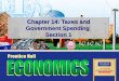 Chapter 14: Taxes and Government Spending Opener