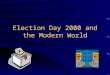Election Day 2000 and the Modern World. The Race for the White House Election Night Confusion Democrats nominate Vice President Al Gore Republicans choose