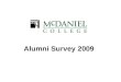 McDaniel College Alumni Survey 2009 Alumni Survey 2009