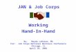 JAN & Job Corps Working Hand-In-Hand By: Mayda LaRosse, MA For: Job Corps National Wellness Conference Chicago, IL April 26, 2001