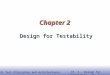 EE141 VLSI Test Principles and Architectures Ch. 2 - Design for Testability - P. 1 1 Chapter 2 Design for Testability