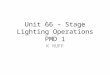 K RUFF Unit 66 – Stage Lighting Operations PMD 1