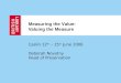 Measuring the Value: Valuing the Measure Caslin 12 th – 15 th June 2006 Deborah Novotny Head of Preservation