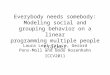 Everybody needs somebody: Modeling social and grouping behavior on a linear programming multiple people tracker Laura Leal-Taix´e, Gerard Pons-Moll and