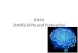 ANNs (Artificial Neural Networks). THE PERCEPTRON