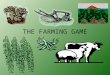 THE FARMING GAME. Farming Game Instructions Student Directions: You are to assume the role of a farm family who has just homesteaded land in central Nebraska