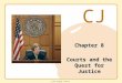 CJ © 2011 Cengage Learning Chapter 8 Courts and the Quest for Justice