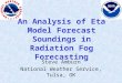 An Analysis of Eta Model Forecast Soundings in Radiation Fog Forecasting Steve Amburn National Weather Service, Tulsa, OK