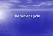 The Water Cycle. Water The total amount of water on earth doesn’t change. The total amount of water on earth doesn’t change. Water in Earth’s oceans does