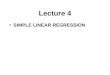 Lecture 4 SIMPLE LINEAR REGRESSION. Leaning tower of Pisa