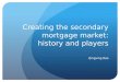 Creating the secondary mortgage market: history and players Qingxing Rao
