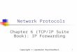 1 Network Protocols Chapter 6 (TCP/IP Suite Book): IP Forwarding Copyright © Lopamudra Roychoudhuri
