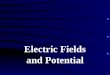 Electric Fields and Potential. Electric field – a force field that fills the space around every electric charge or charges Example: Electron Proton