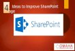 Ideas to Improve SharePoint Usage 4. What are these 4 Ideas? 1. 7 Steps to check SharePoint Health 2. Avoid common Deployment Mistakes 3. Analyze SharePoint