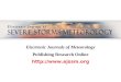 Electronic Journals of Meteorology Publishing Research Online 