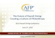 The Future of Payroll Giving: Creating a Culture of Philanthropy 2012 Payroll Giving Conference June 27, 2012