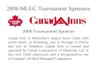 2006 MLEC Tournament Sponsors 2006 Tournament Sponsor Canad Inns is Manitoba’s largest hotel chain with seven hotels in Winnipeg, one in Portage la Prairie