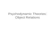 Psychodynamic Theories: Object Relations. Overview of Object Relations Theory Objects: People, or portions of their personalities 1 st.meaning object