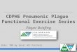CDPHE Pneumonic Plague Functional Exercise Series Player Briefing Date: TBD by local HCC Partners