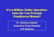 It’s a Million Dollar Question: How Do You Prevent Foodborne Illness? Dr. Barbara Ingham Extension Food Scientist UW-Madison
