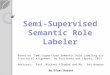 Based on “Semi-Supervised Semantic Role Labeling via Structural Alignment” by Furstenau and Lapata, 2011 Advisors: Prof. Michael Elhadad and Mr. Avi Hayoun