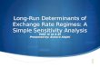 Long-Run Determinants of Exchange Rate Regimes: A Simple Sensitivity Analysis PART IV (A & B) Presented by: Asma’a Alajmi