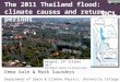 (Swiss Re, 2012) Emma Gale & Mark Saunders Department of Space & Climate Physics, University College London, UK The 2011 Thailand flood: climate causes