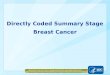 Directly Coded Summary Stage Breast Cancer National Center for Chronic Disease Prevention and Health Promotion Division of Cancer Prevention and Control,