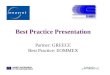 Best Practice Presentation Partner: GREECE Best Practice: EOMMEX