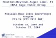 Houston-Baytown-Sugar Land, TX CBSA Wage Index Group Medicare Wage Index Improvement Program PPS 24 (FFY 2011 AWI) October 19, 2009 and October 27, 2009
